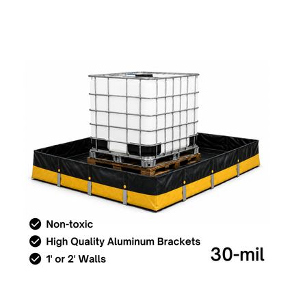 ProFlex 30-mil L-Bracket Secondary Spill Containment Berm (1' wall)