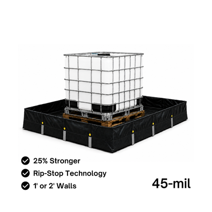 DuraFlex 45-mil L-Bracket Secondary Spill Containment Berm (1' wall)