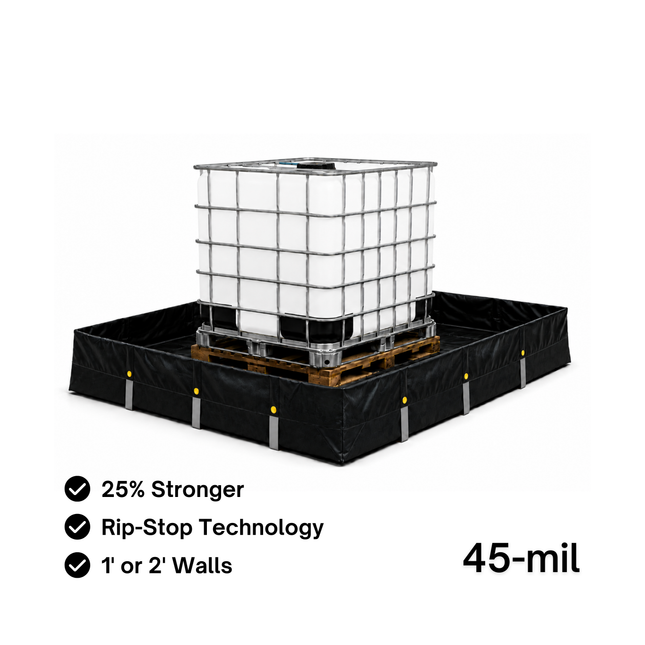 DuraFlex 45-mil L-Bracket Secondary Spill Containment Berm (1' wall)