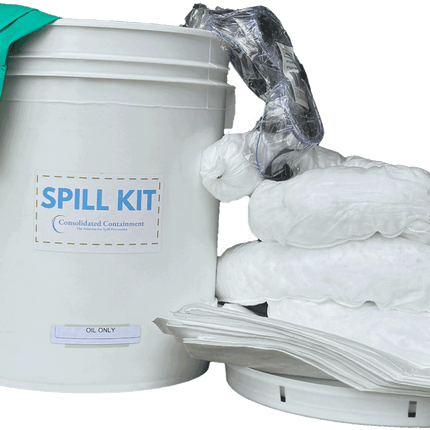 Oil-Only Spill Kits | 5, 30 & 55 Gallon - Consolidated Containment