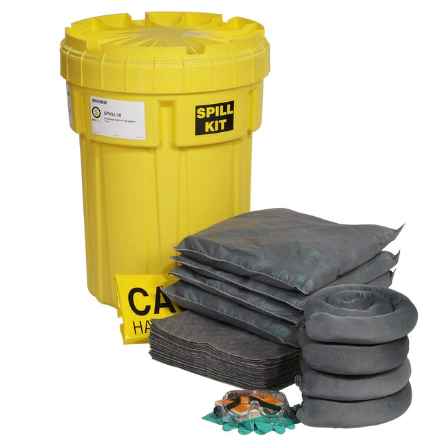 Universal 30-Gallon OverPack Salvage Drum Spill Kit - Consolidated Containment