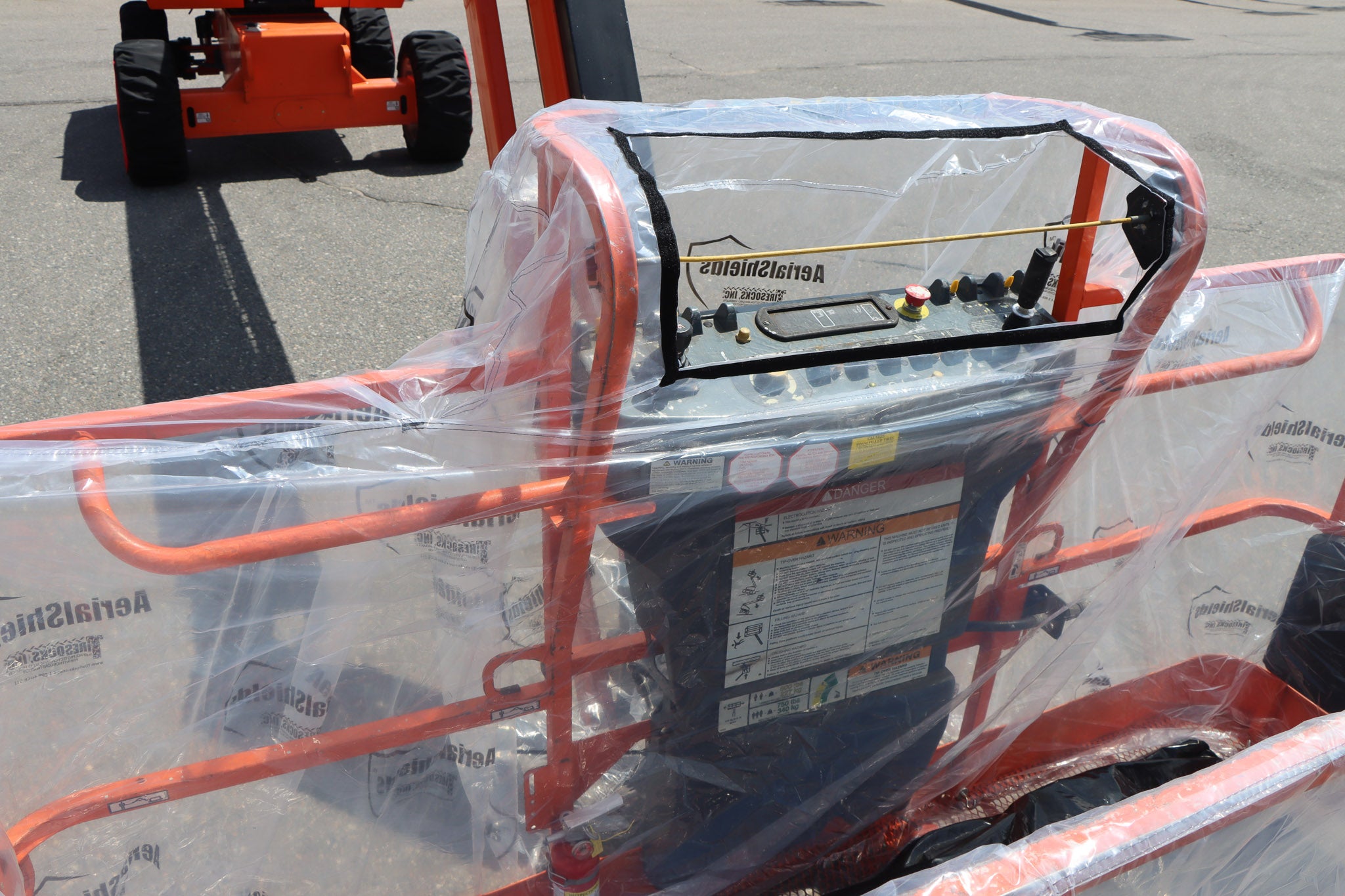 Boom Led Shield Boom Lift AerialShield® - Practical Overspray Protection — Consolidated ...
