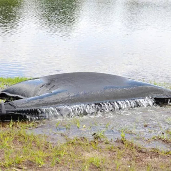 An Ultra-Dewatering bag is opened