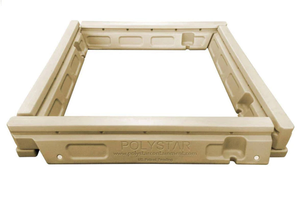 Poly Star Poly wall set up with straight sides