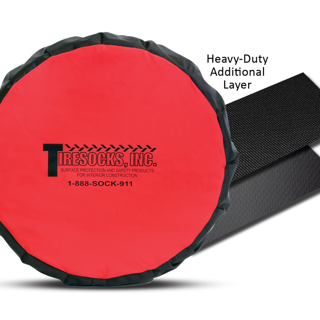 TireSocks® Heavy-Duty – Durable Tire Covers for Interior Construction (Set of 4)