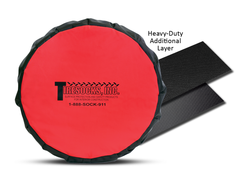 TireSocks® Heavy-Duty – Durable Tire Covers for Interior Construction (Set of 4)