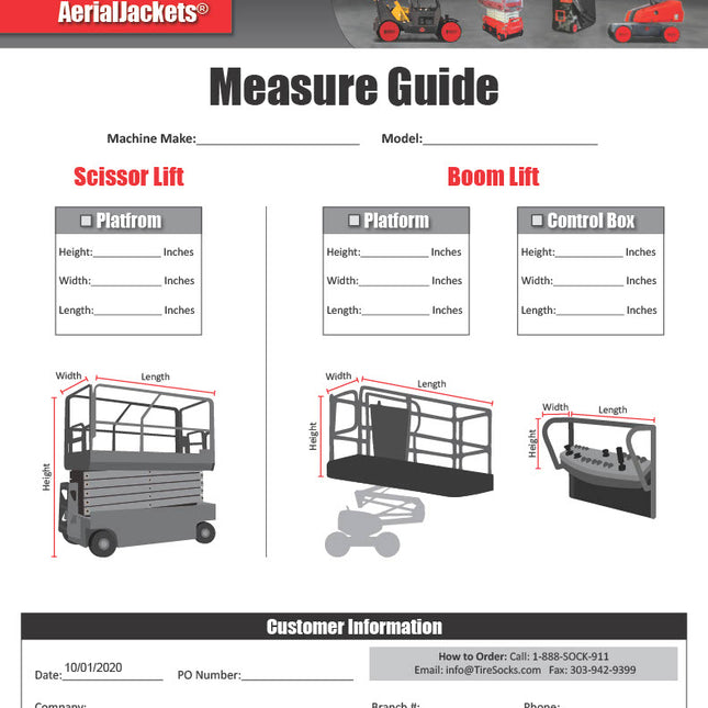 Scissor Lift AerialJacket® - 100" Height