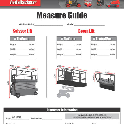 Scissor Lift AerialJacket® - 110" Height