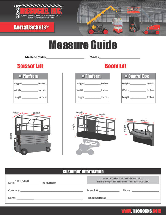 Scissor Lift AerialJacket® - 92" Height