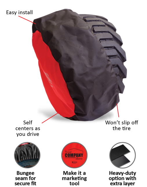 TireSocks® – Durable Tire Covers for Interior Construction (Set of 4)