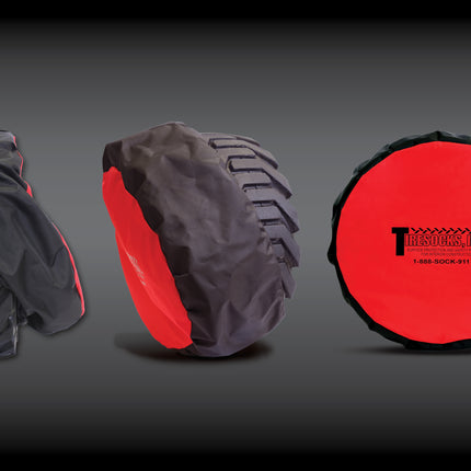 TireSocks® – Durable Tire Covers for Interior Construction (Set of 4)