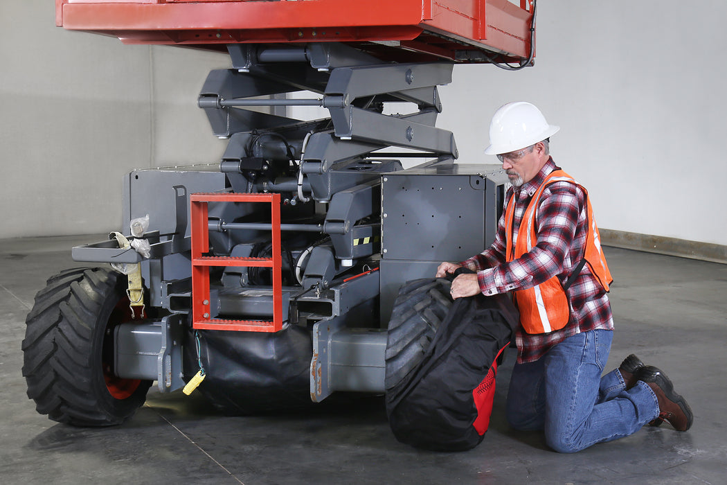 TireSocks® Heavy-Duty – Durable Tire Covers for Interior Construction (Set of 4)