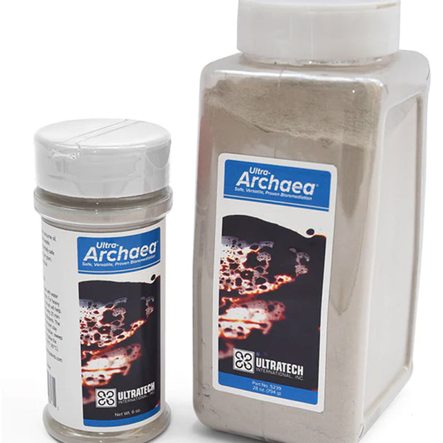 A bottle and shaker of Ultra-Archaea by UltraTech