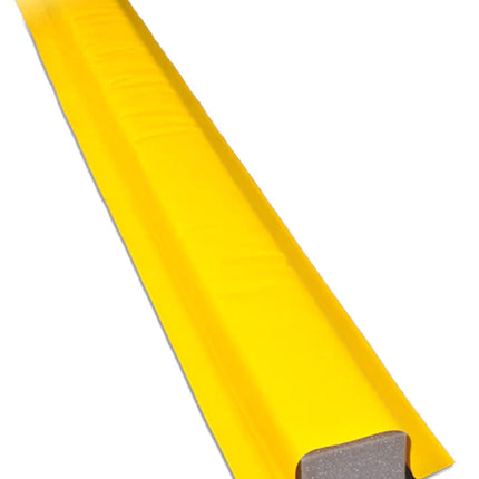 Straight edge of a yellow Ultra-Build a berm
