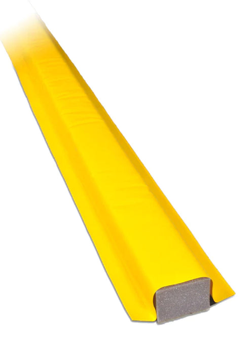 Straight edge of a yellow Ultra-Build a berm