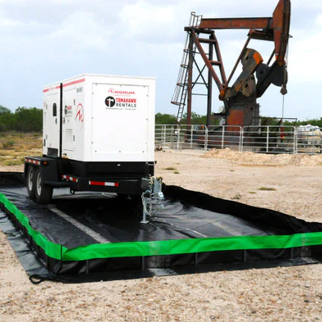 A mini-trailer in an Ultra-Collapsible Berm