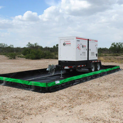 A mini-trailer in an Ultra-Collapsible Berm